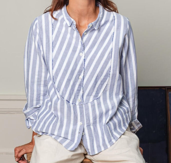 Chemise à plastron de face