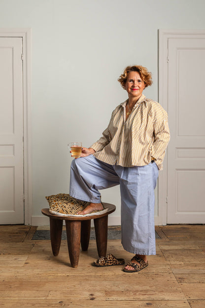 Chemise col ouvert de face