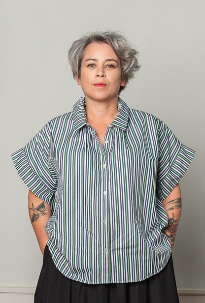 Chemise avec col de face