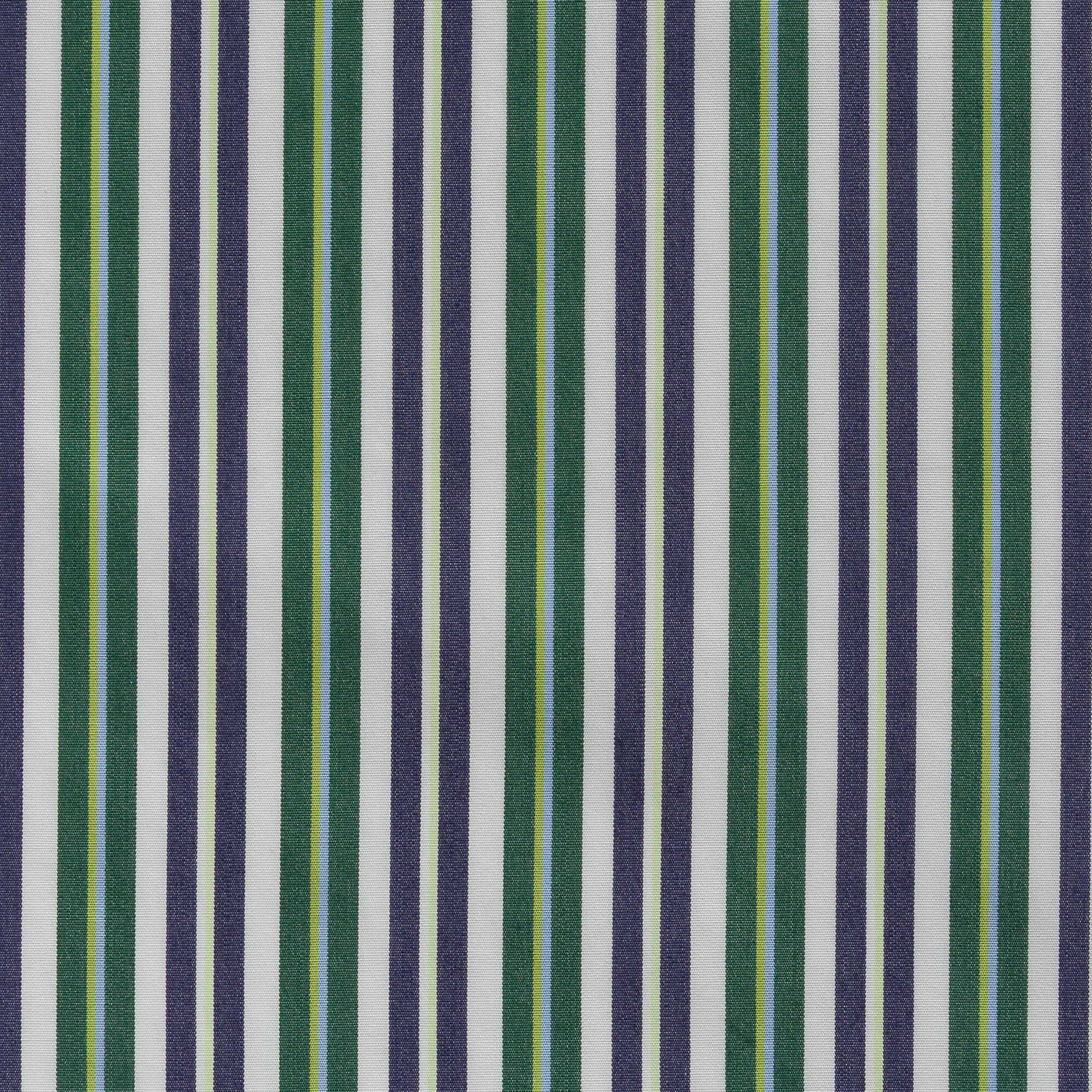 popeline rayée verte et bleue
