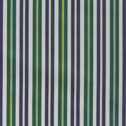 popeline rayures vertes et bleues