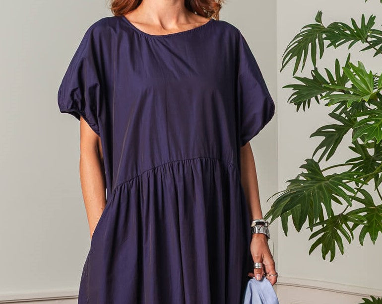 Devant de robe marine