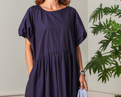 Devant de robe marine